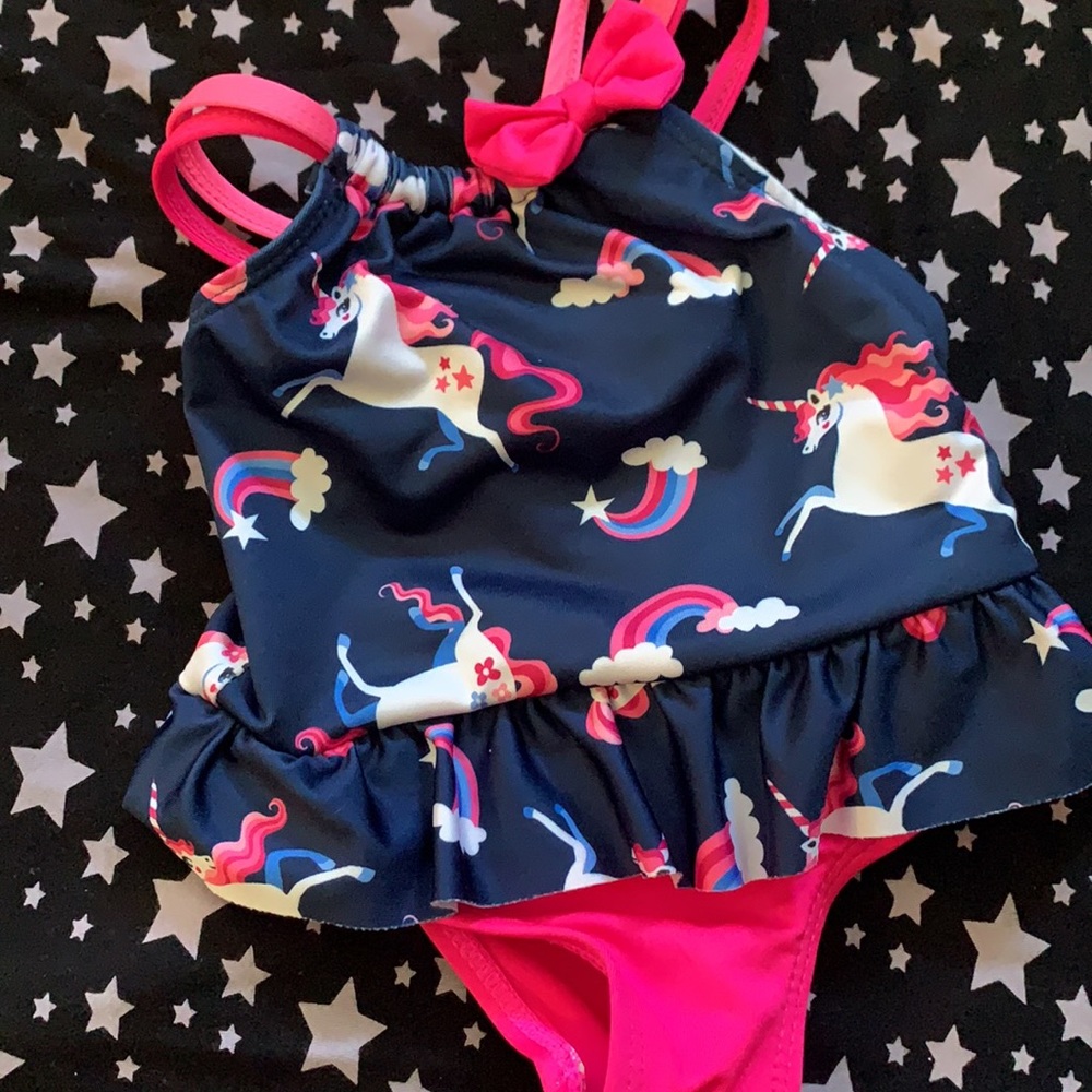 Unicorn rainbow infant swimsuit 0-12 months